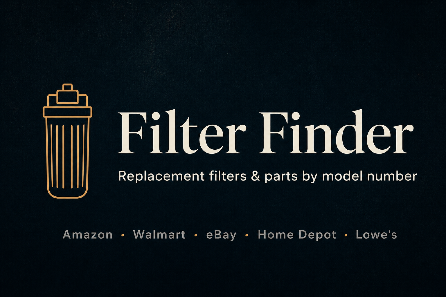 Filter Searcher — Find Replacement Filters by Model or Part